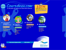 Tablet Screenshot of coursdeau.com